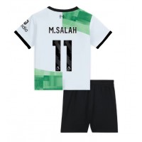 Billiga Liverpool Mohamed Salah #11 Barnkläder Borta fotbollskläder till baby 2023-24 Kortärmad (+ Korta byxor)